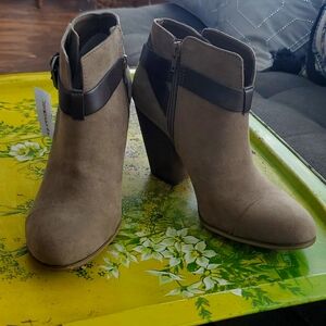 Light brown booties size 9.5